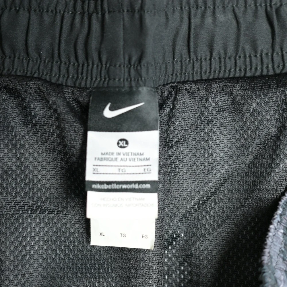Nike Mens Camo Swim Trunks XL Grey Neon Yellow NESS5338 Board Shorts Lined - Picture 2 of 15